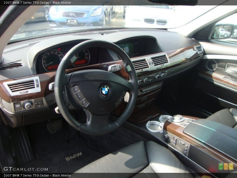 Black Interior Dashboard for the 2007 BMW 7 Series 750i Sedan #52668193