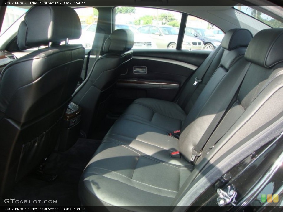 Black Interior Photo for the 2007 BMW 7 Series 750i Sedan #52668304