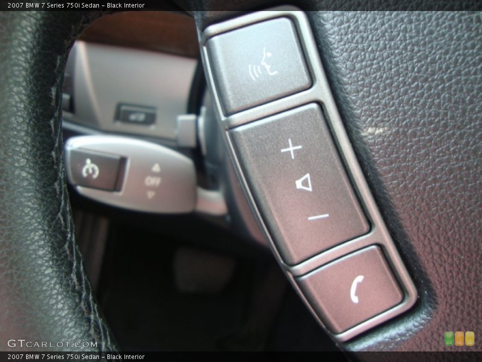Black Interior Controls for the 2007 BMW 7 Series 750i Sedan #52668619