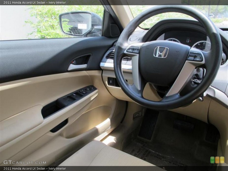 Ivory Interior Steering Wheel for the 2011 Honda Accord LX Sedan #52668655