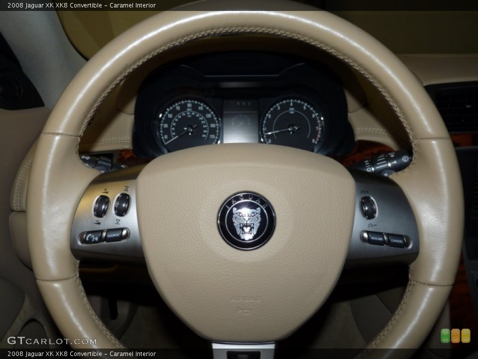 Caramel Interior Steering Wheel for the 2008 Jaguar XK XK8 Convertible #52669684