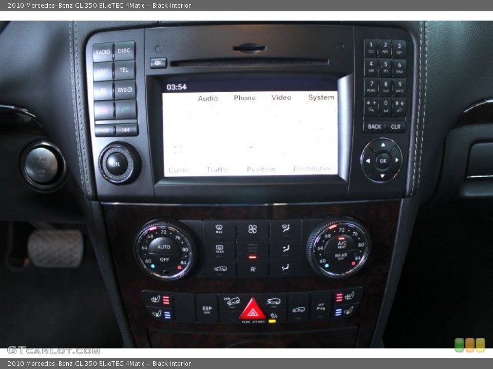 Black Interior Controls for the 2010 Mercedes-Benz GL 350 BlueTEC 4Matic #52671293