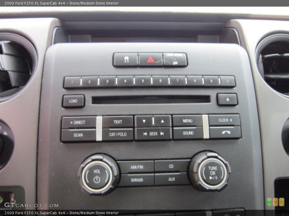 Stone/Medium Stone Interior Controls for the 2009 Ford F150 XL SuperCab 4x4 #52672279