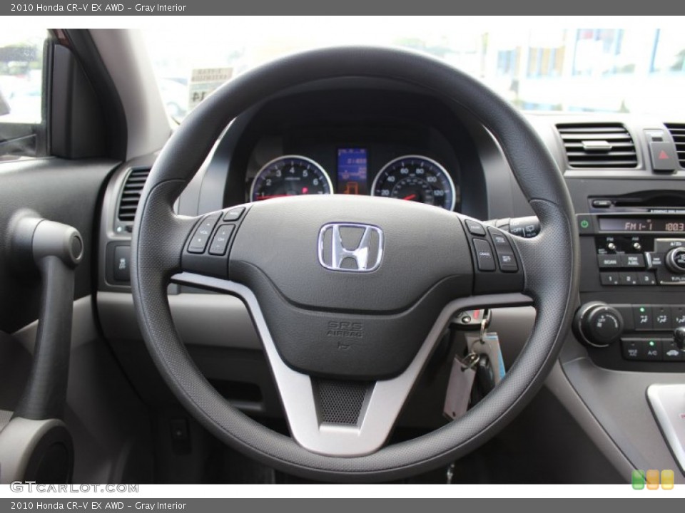 Gray Interior Steering Wheel for the 2010 Honda CR-V EX AWD #52673377