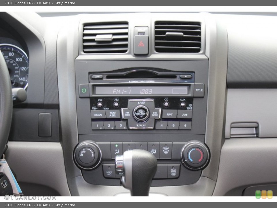 Gray Interior Controls for the 2010 Honda CR-V EX AWD #52673401