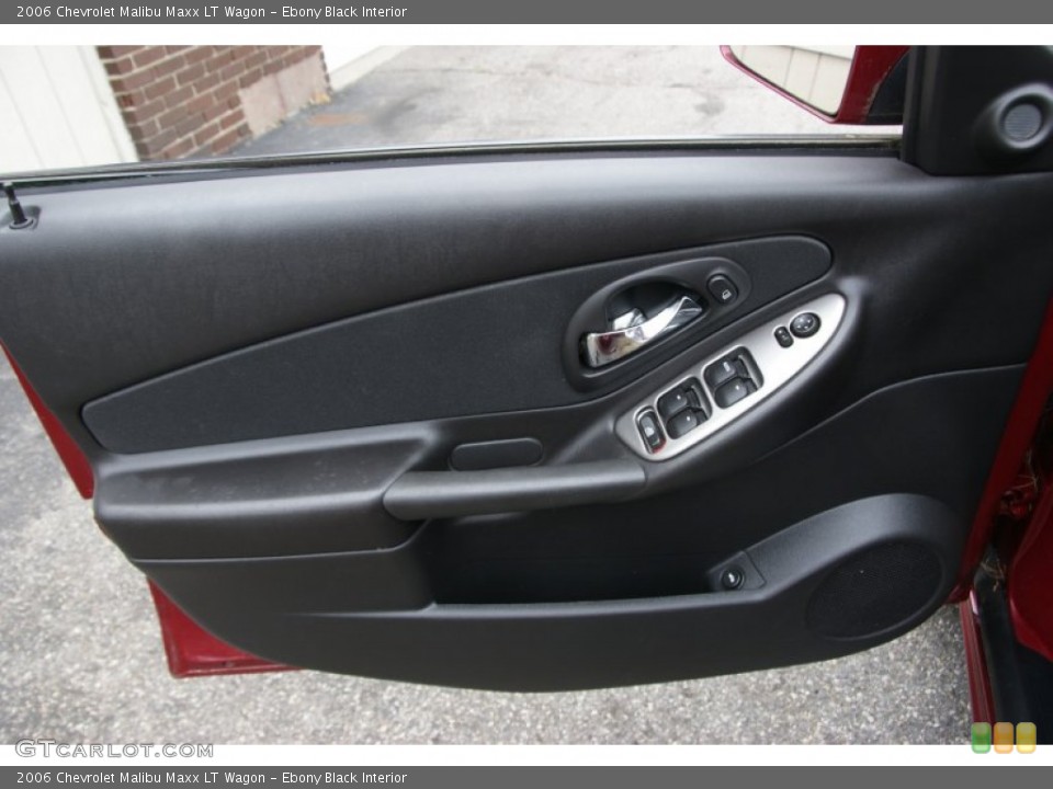 Ebony Black Interior Door Panel for the 2006 Chevrolet Malibu Maxx LT Wagon #52673479