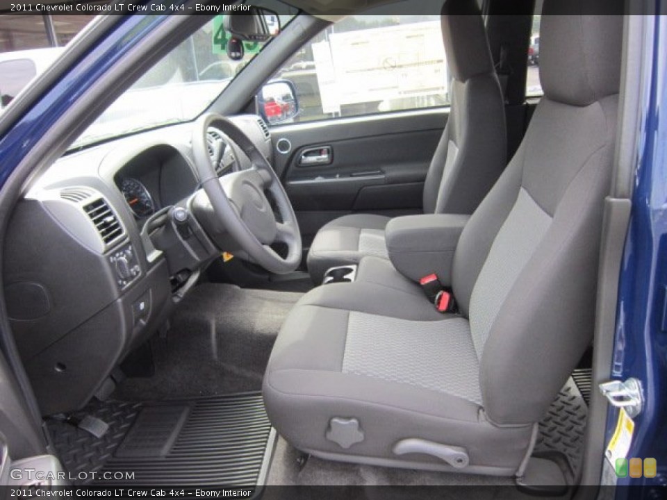 Ebony Interior Photo for the 2011 Chevrolet Colorado LT Crew Cab 4x4 #52675339