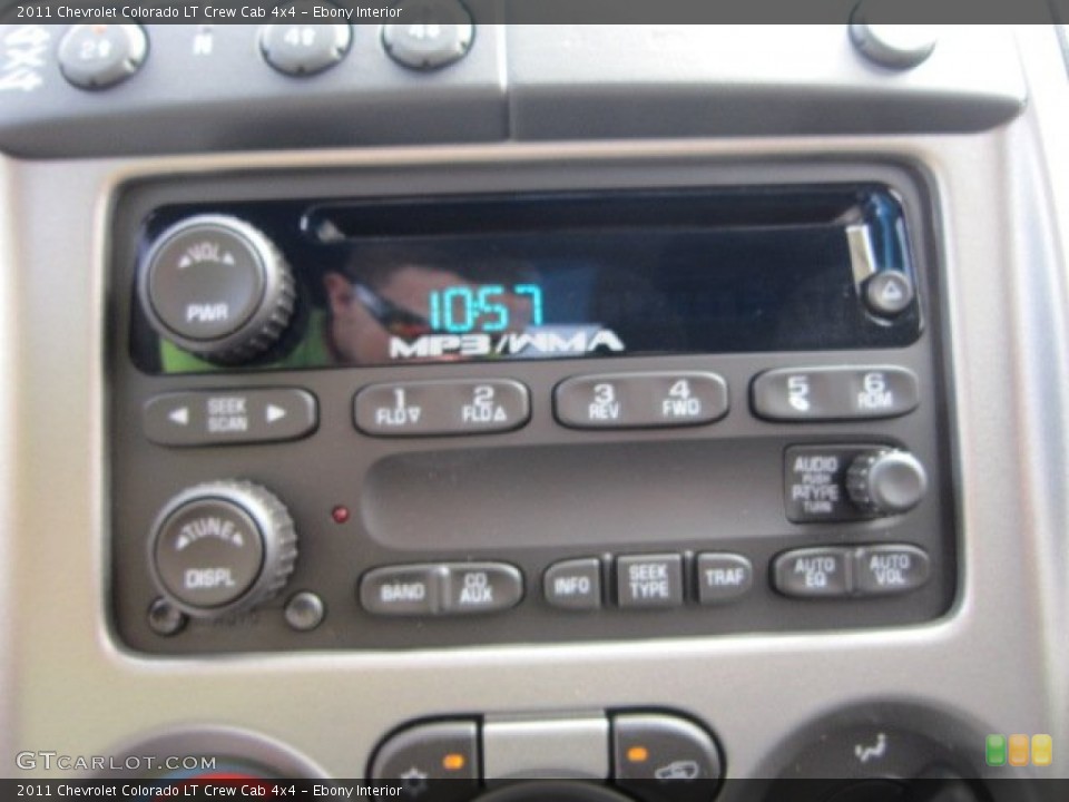 Ebony Interior Controls for the 2011 Chevrolet Colorado LT Crew Cab 4x4 #52675420