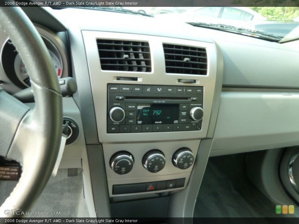 Dark Slate Gray/Light Slate Gray Interior Controls for the 2008 Dodge Avenger R/T AWD #52675441