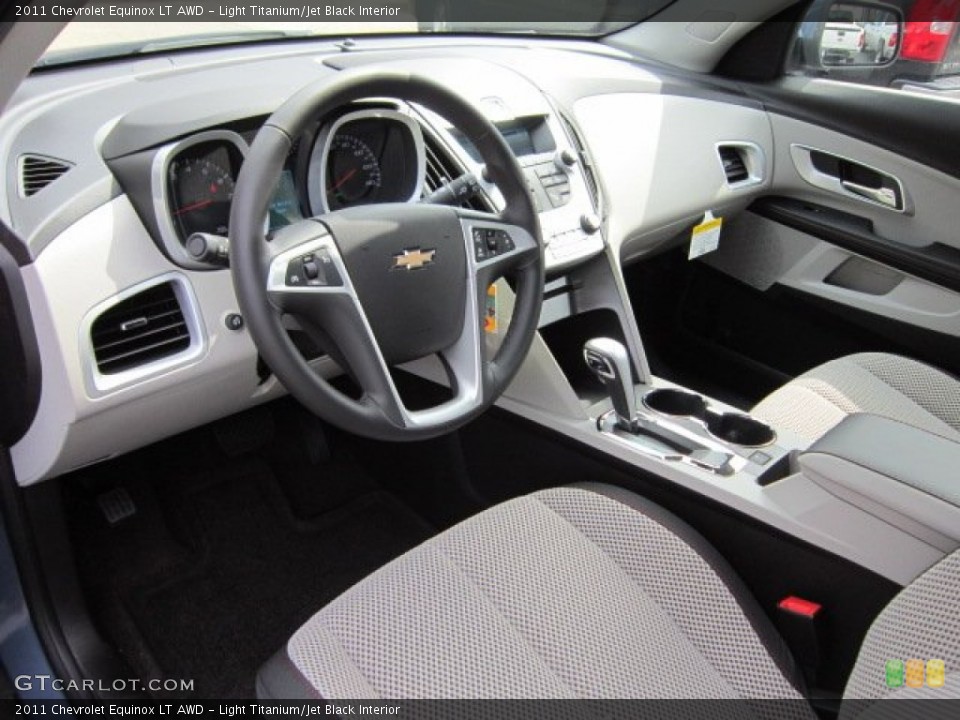 Light Titanium/Jet Black Interior Prime Interior for the 2011 Chevrolet Equinox LT AWD #52675522