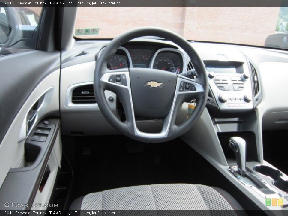 Light Titanium/Jet Black Interior Dashboard for the 2011 Chevrolet Equinox LT AWD #52675546