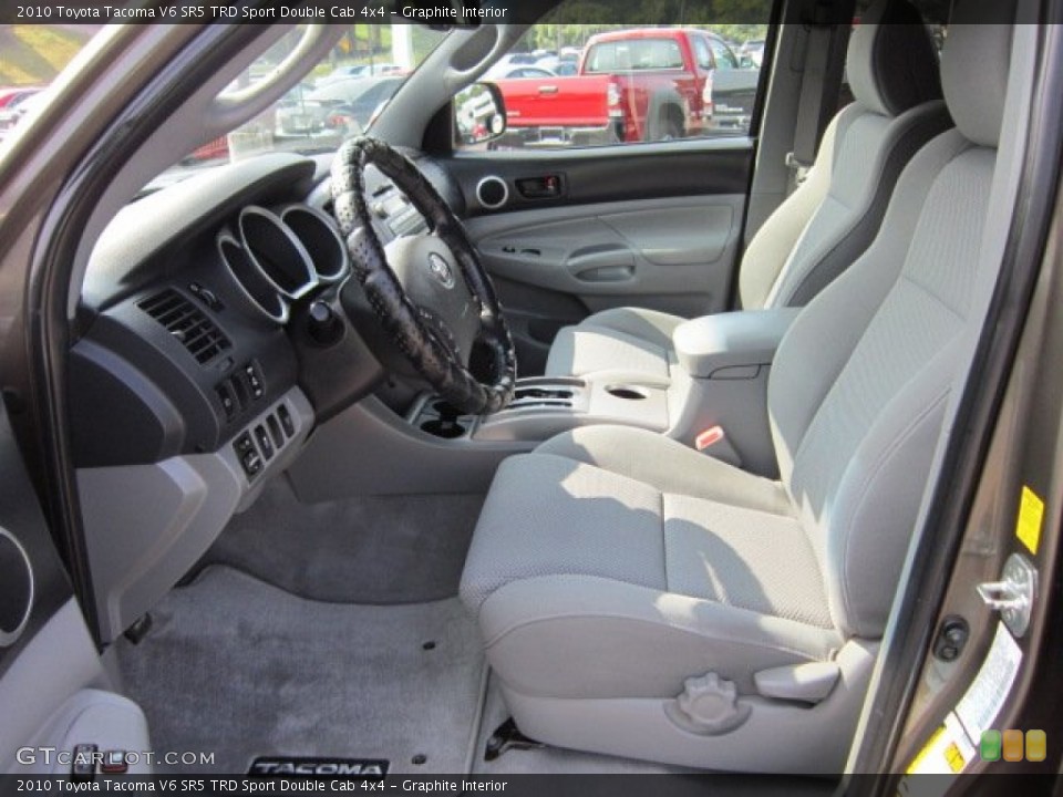 Graphite Interior Photo for the 2010 Toyota Tacoma V6 SR5 TRD Sport Double Cab 4x4 #52677565
