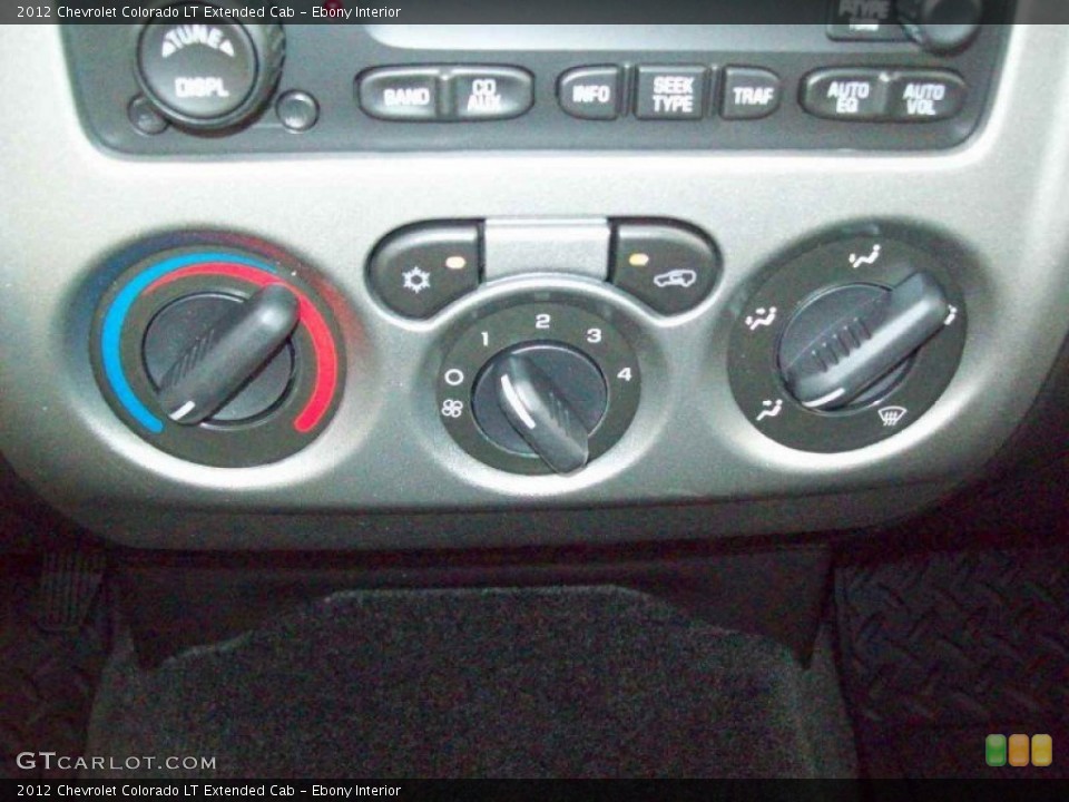 Ebony Interior Controls for the 2012 Chevrolet Colorado LT Extended Cab #52677847