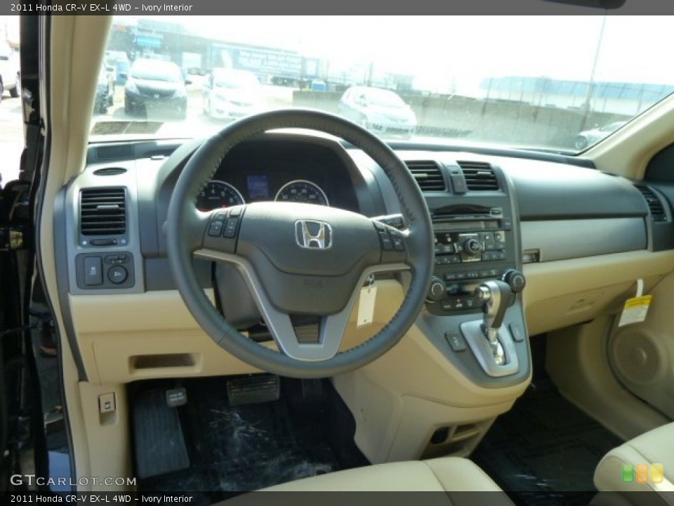 Ivory Interior Dashboard for the 2011 Honda CR-V EX-L 4WD #52678174