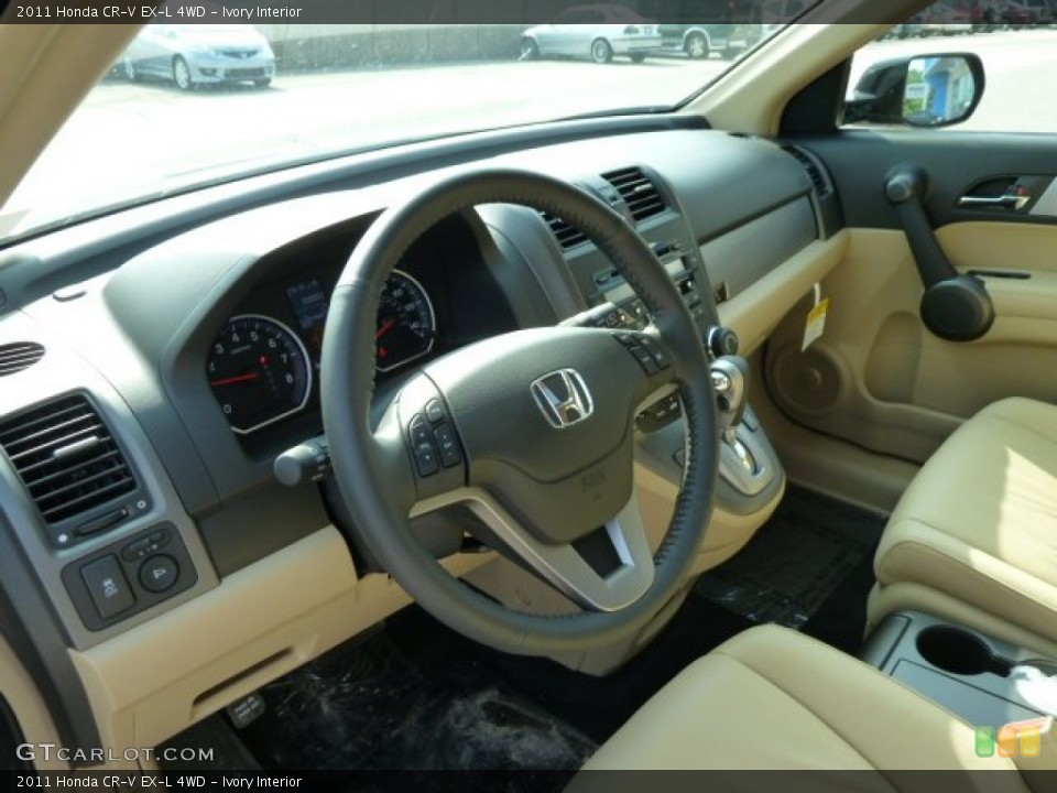 Ivory Interior Prime Interior for the 2011 Honda CR-V EX-L 4WD #52678192