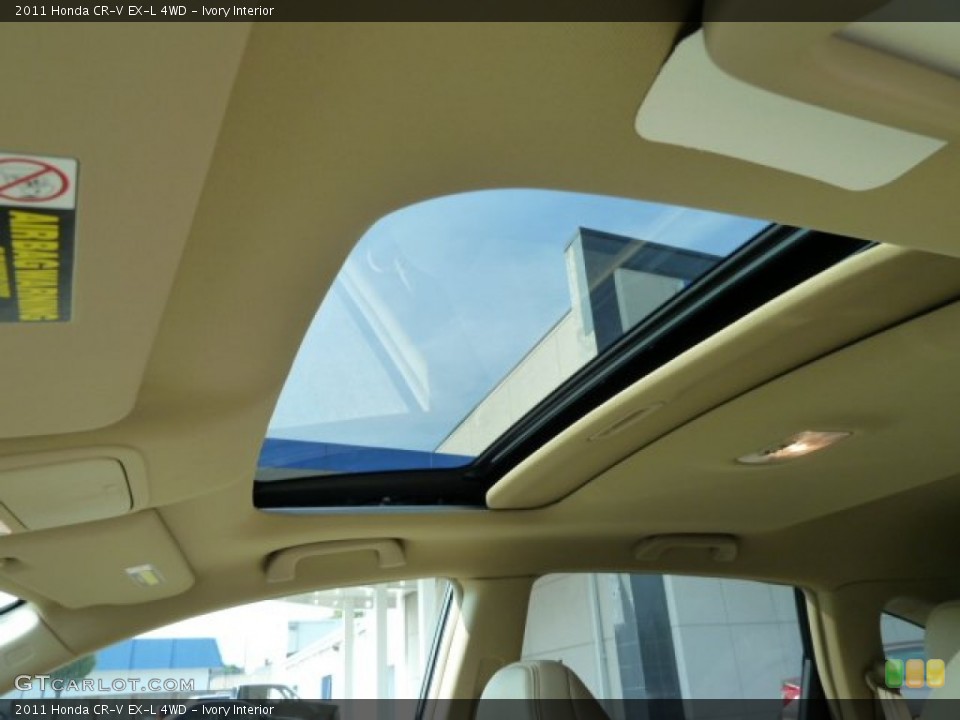 Ivory Interior Sunroof for the 2011 Honda CR-V EX-L 4WD #52678204