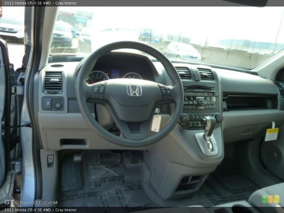 Gray Interior Dashboard for the 2011 Honda CR-V SE 4WD #52678291