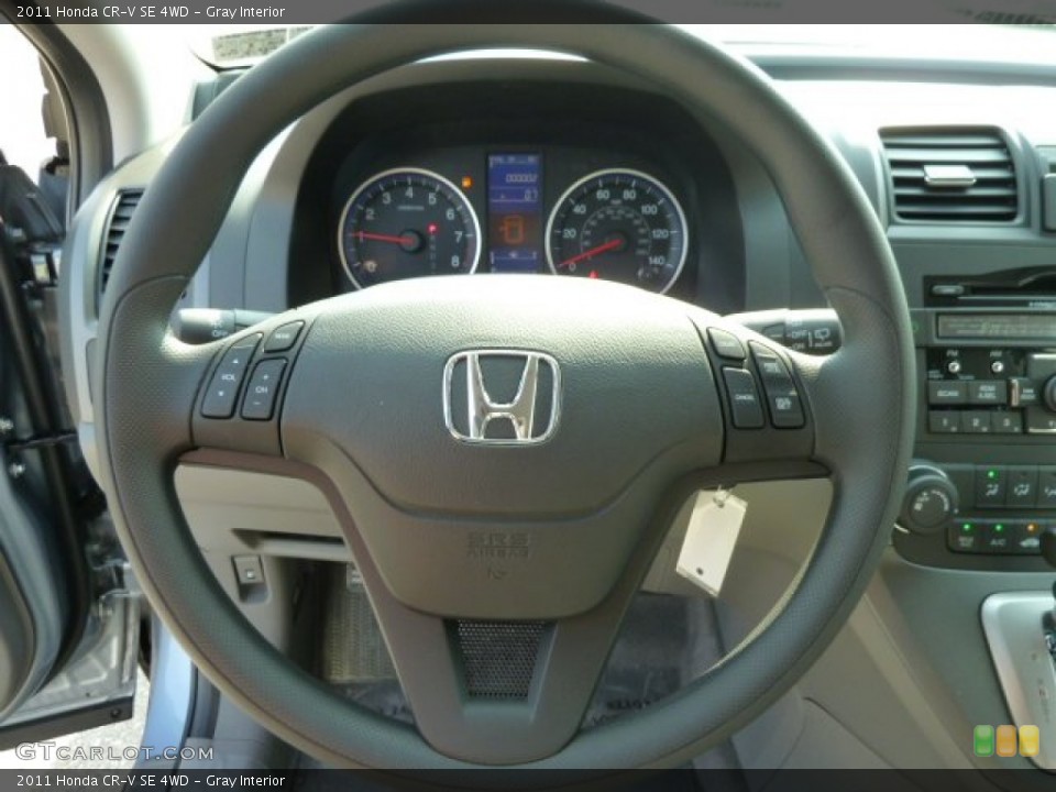 Gray Interior Steering Wheel for the 2011 Honda CR-V SE 4WD #52678315
