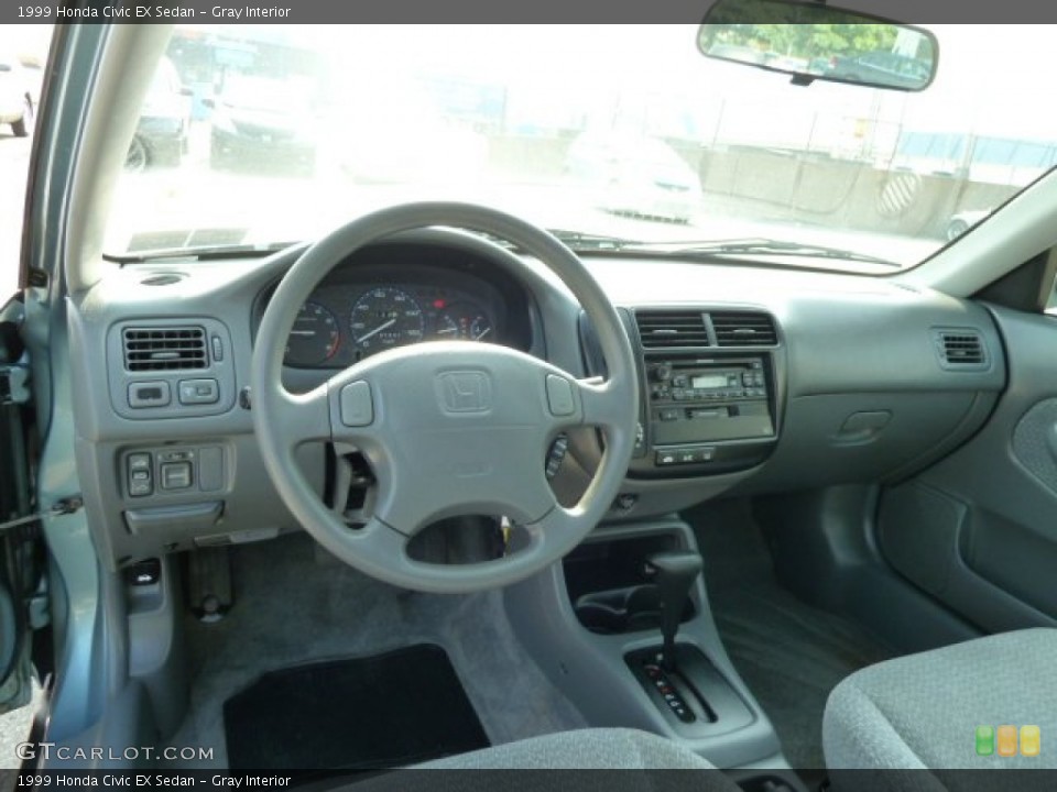 Gray Interior Dashboard for the 1999 Honda Civic EX Sedan #52678531