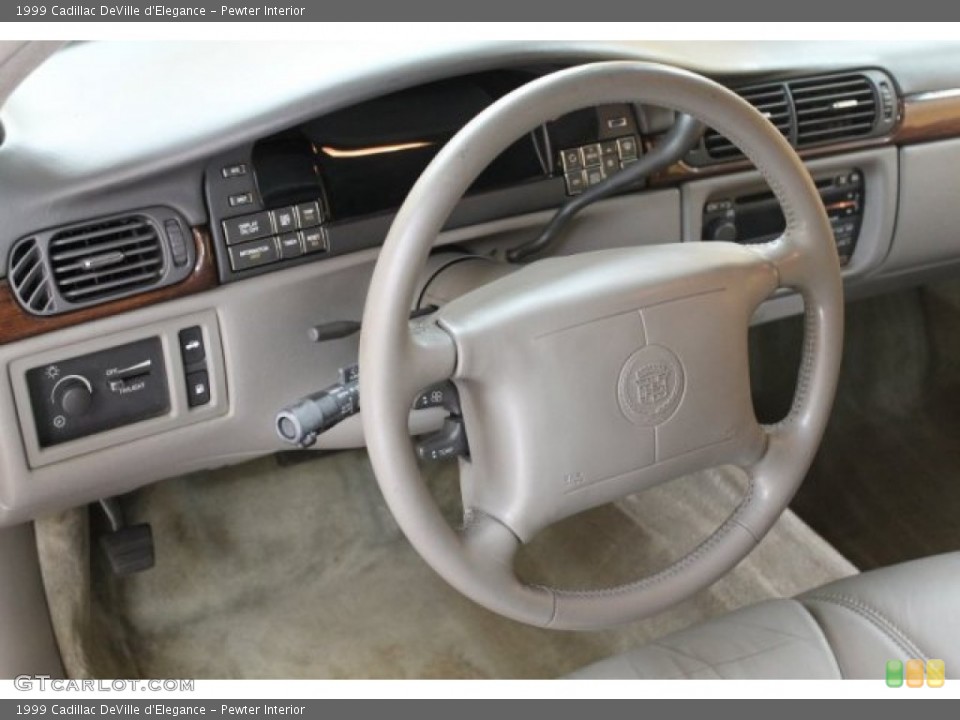 Pewter Interior Steering Wheel for the 1999 Cadillac DeVille d'Elegance #52678798