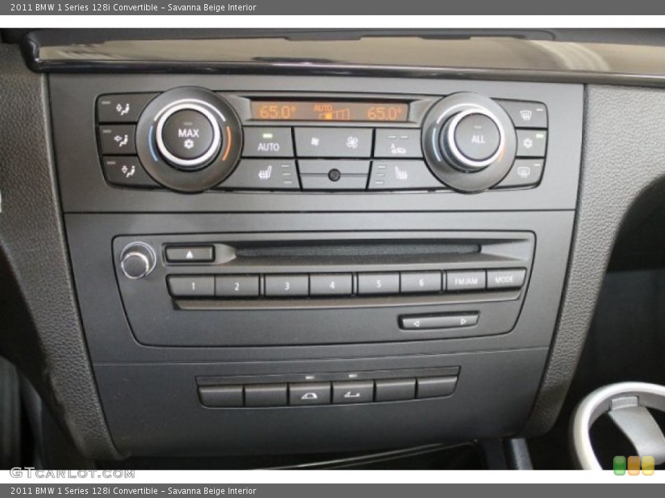 Savanna Beige Interior Controls for the 2011 BMW 1 Series 128i Convertible #52678912