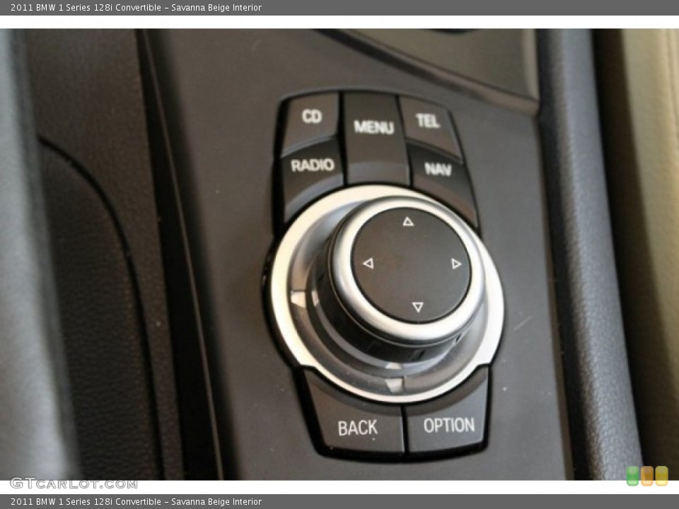 Savanna Beige Interior Controls for the 2011 BMW 1 Series 128i Convertible #52678915