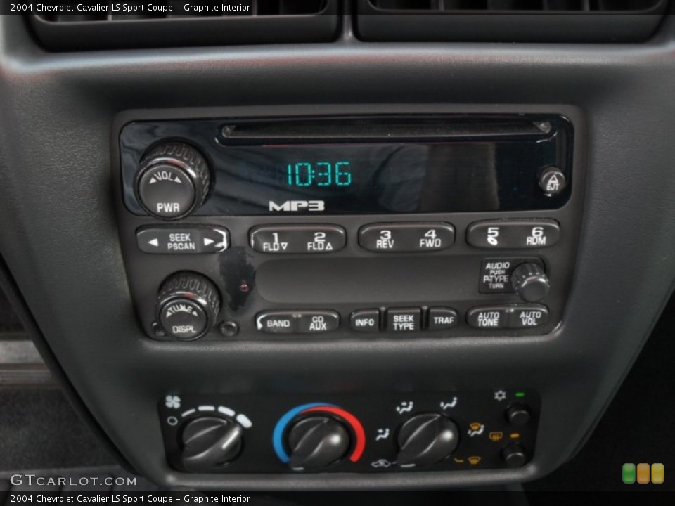 Graphite Interior Controls for the 2004 Chevrolet Cavalier LS Sport Coupe #52679592