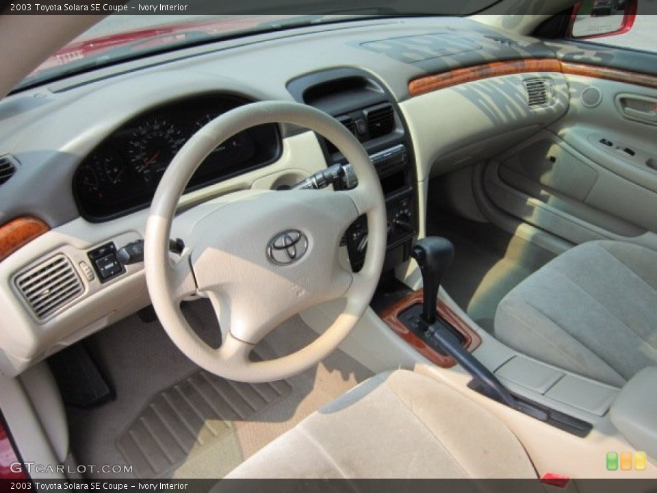 Ivory 2003 Toyota Solara Interiors