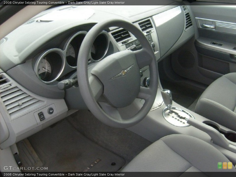 Dark Slate Gray/Light Slate Gray Interior Prime Interior for the 2008 Chrysler Sebring Touring Convertible #52680486