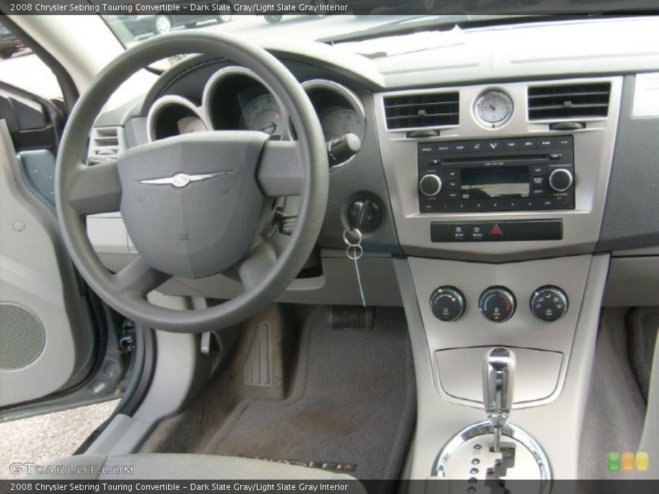 Dark Slate Gray/Light Slate Gray Interior Dashboard for the 2008 Chrysler Sebring Touring Convertible #52680564