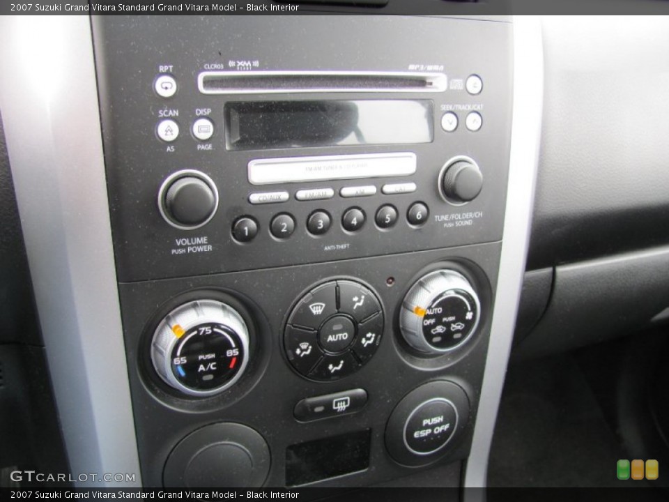 Black Interior Controls for the 2007 Suzuki Grand Vitara  #52682295