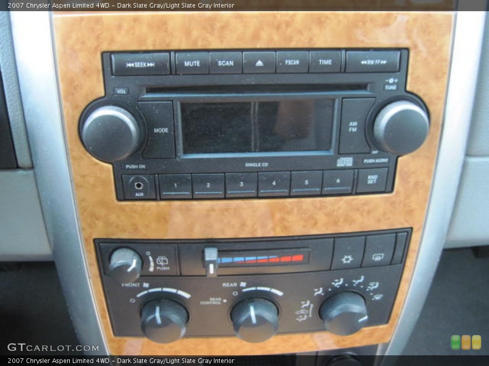 Dark Slate Gray/Light Slate Gray Interior Controls for the 2007 Chrysler Aspen Limited 4WD #52683159