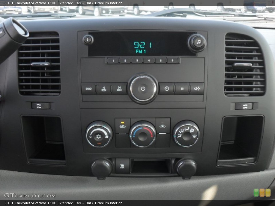 Dark Titanium Interior Controls for the 2011 Chevrolet Silverado 1500 Extended Cab #52684209