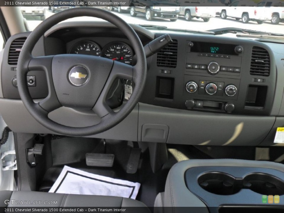 Dark Titanium Interior Dashboard for the 2011 Chevrolet Silverado 1500 Extended Cab #52684269