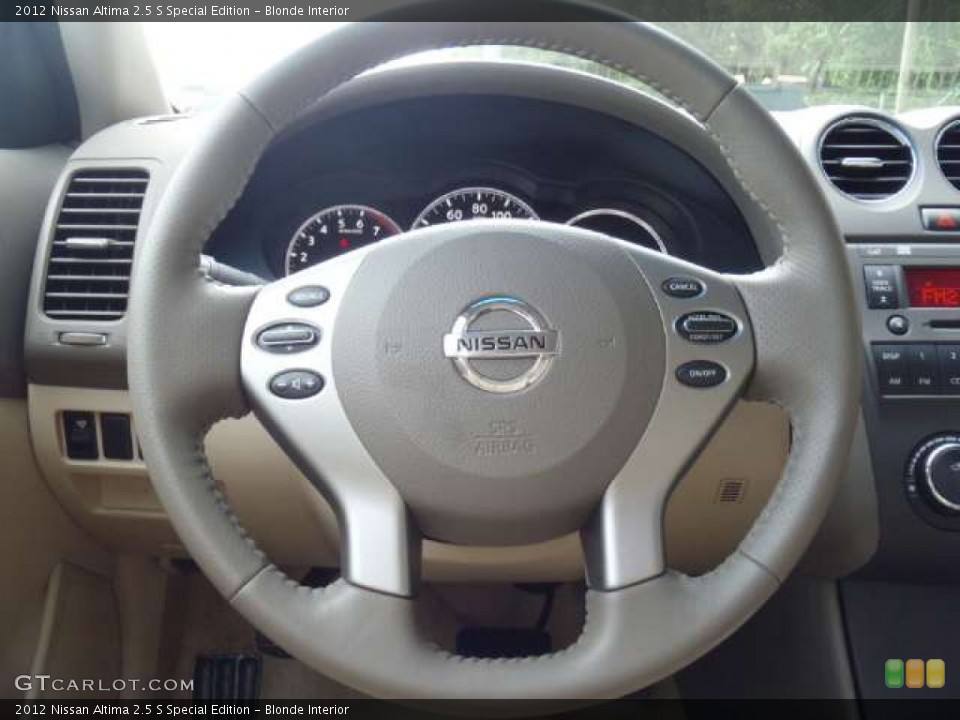 Blonde Interior Steering Wheel for the 2012 Nissan Altima 2.5 S Special Edition #52688754