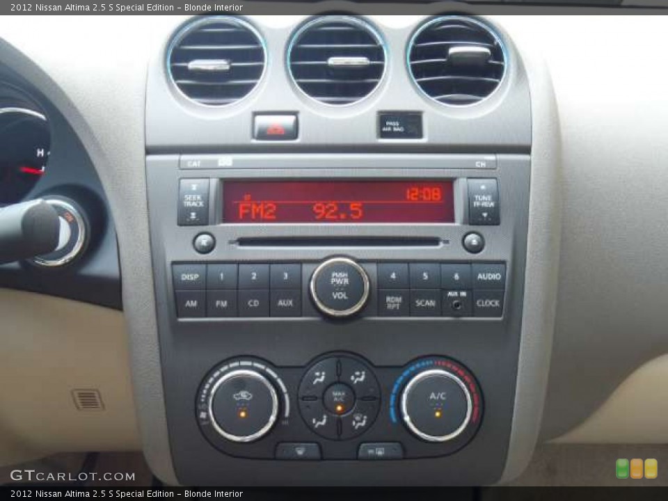 Blonde Interior Gauges for the 2012 Nissan Altima 2.5 S Special Edition #52688766