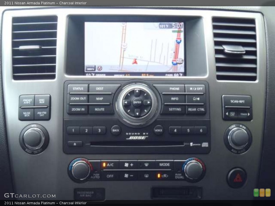 Charcoal Interior Controls for the 2011 Nissan Armada Platinum #52688964