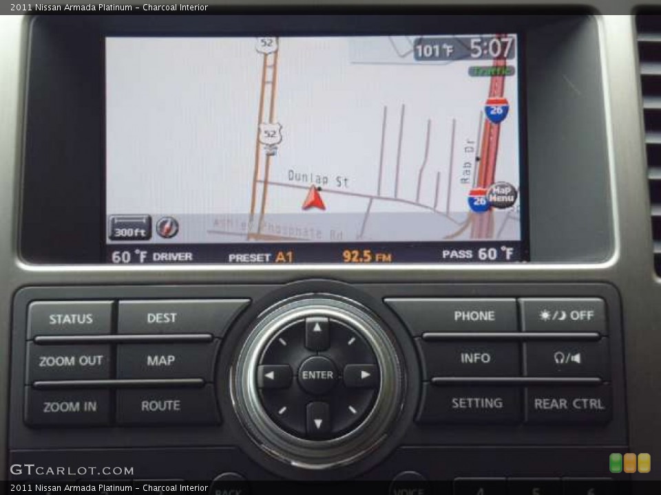 Charcoal Interior Navigation for the 2011 Nissan Armada Platinum #52688991