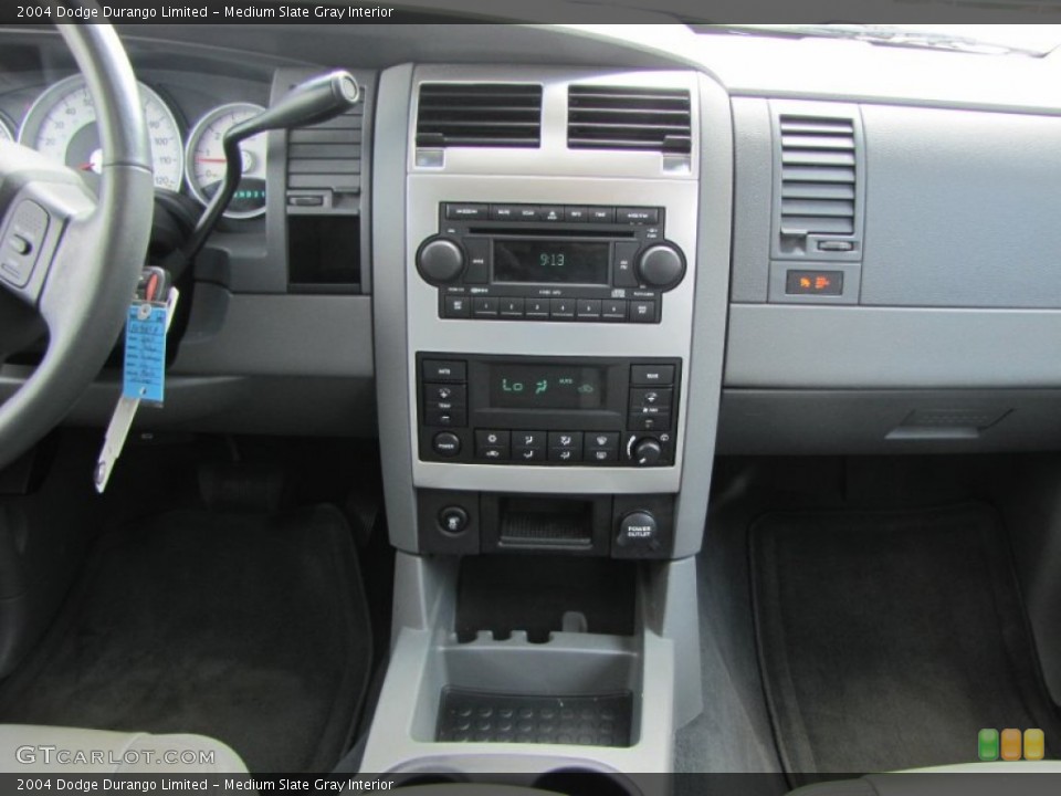 Medium Slate Gray Interior Controls for the 2004 Dodge Durango Limited #52689108