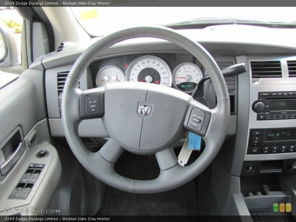 Medium Slate Gray Interior Steering Wheel for the 2004 Dodge Durango Limited #52689123