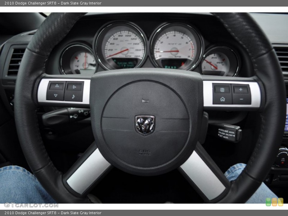 Dark Slate Gray Interior Steering Wheel for the 2010 Dodge Challenger SRT8 #52689936
