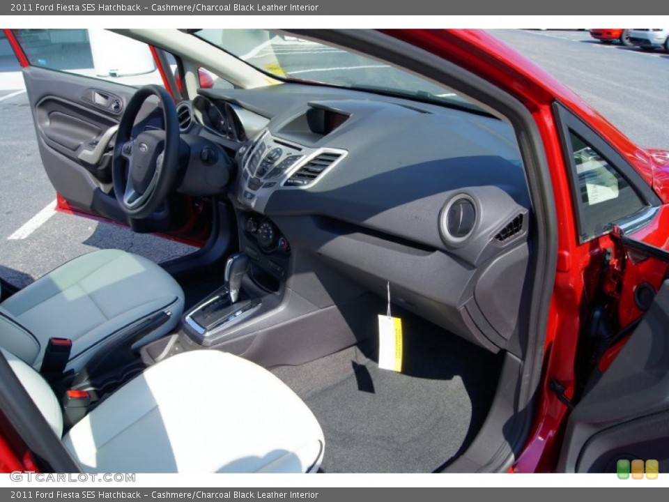 Cashmere/Charcoal Black Leather Interior Photo for the 2011 Ford Fiesta SES Hatchback #52691469