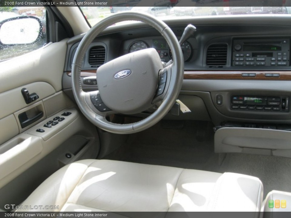 Medium Light Stone Interior Dashboard for the 2008 Ford Crown Victoria LX #52691481