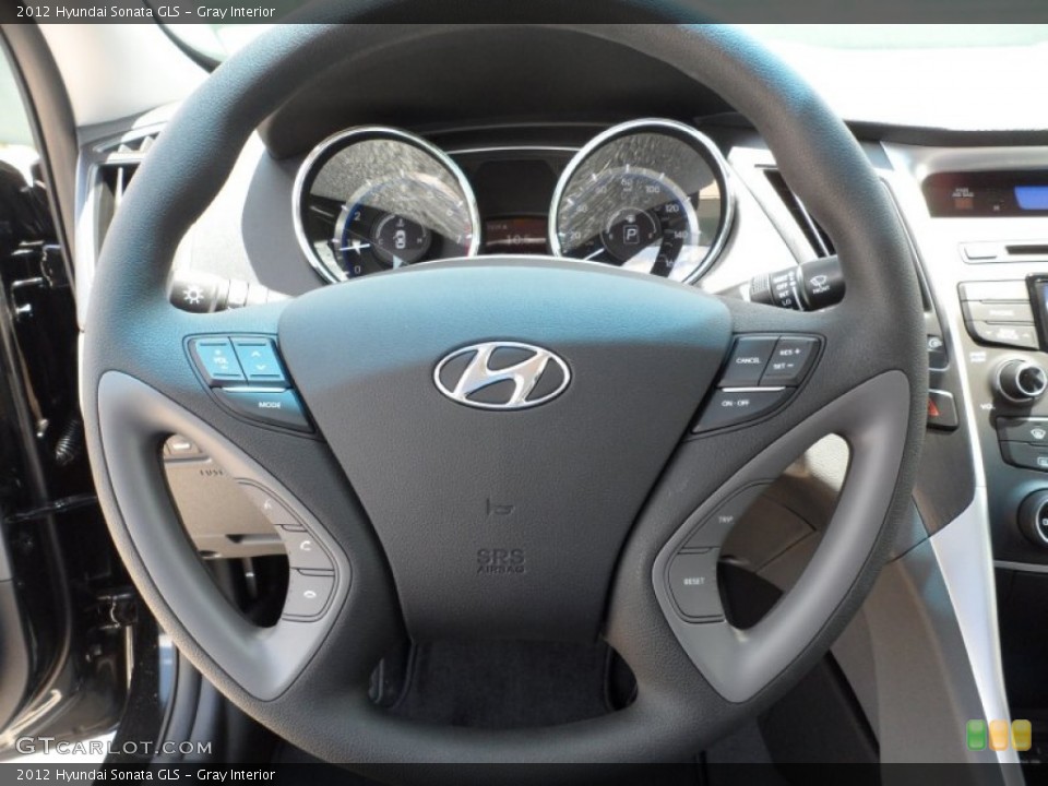 Gray Interior Steering Wheel for the 2012 Hyundai Sonata GLS #52691610