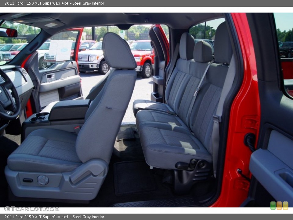 Steel Gray Interior Photo for the 2011 Ford F150 XLT SuperCab 4x4 #52692036