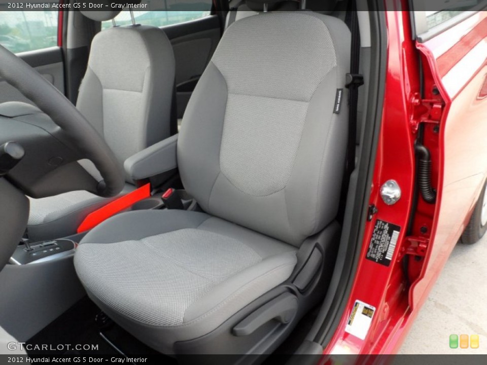 Gray Interior Photo for the 2012 Hyundai Accent GS 5 Door #52692615