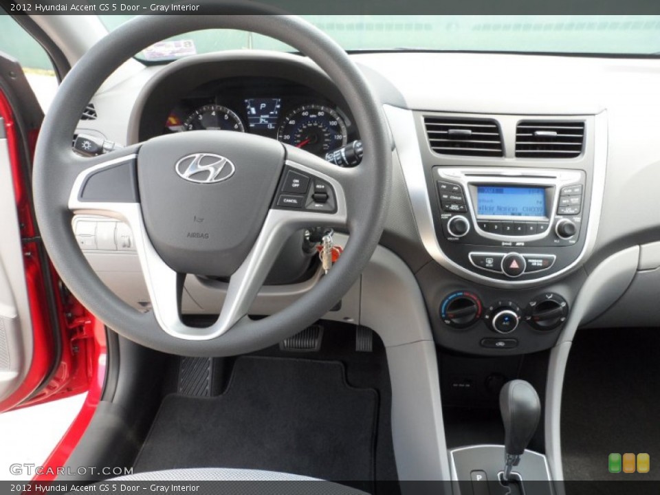 Gray Interior Dashboard for the 2012 Hyundai Accent GS 5 Door #52692645