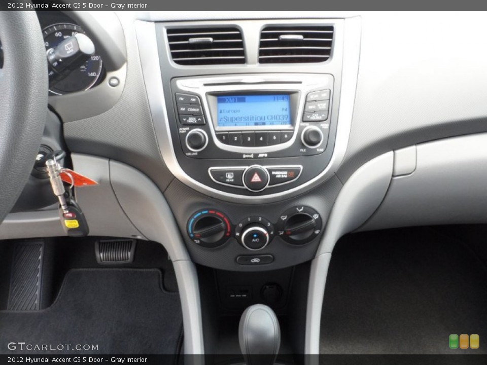 Gray Interior Controls for the 2012 Hyundai Accent GS 5 Door #52692660