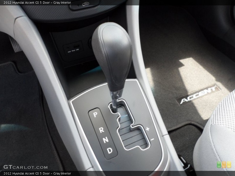 Gray Interior Transmission for the 2012 Hyundai Accent GS 5 Door #52692717