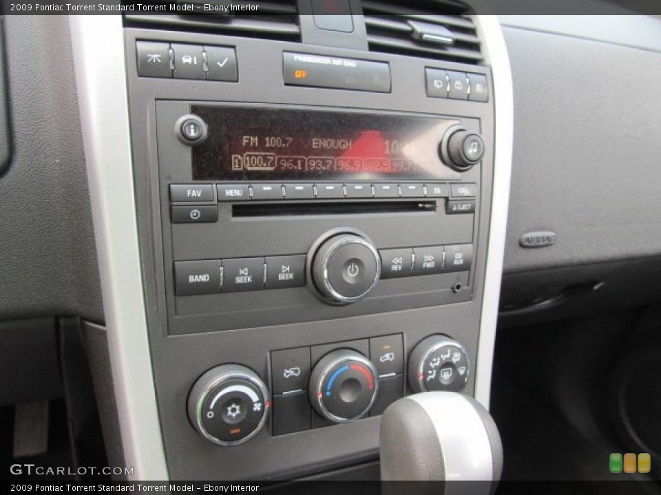 Ebony Interior Controls for the 2009 Pontiac Torrent  #52692921